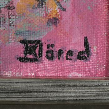 KRISTINA JÖRED, olja på duk, signerad.