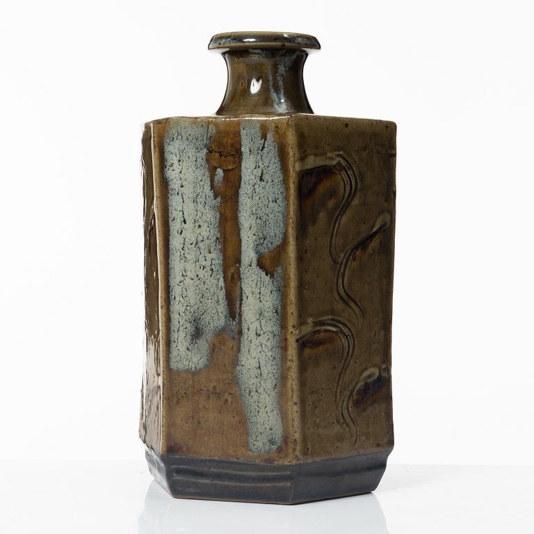 Totaro Sakuma, tillskriven, vas, Mashiko, Japan, 1900-tal.