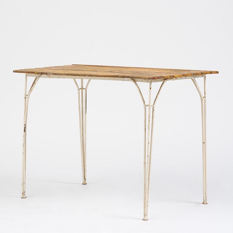 Hans Bergström, a five-piece garden furniture set, ateljé Lyktan, Åhus, 1940s-50s.