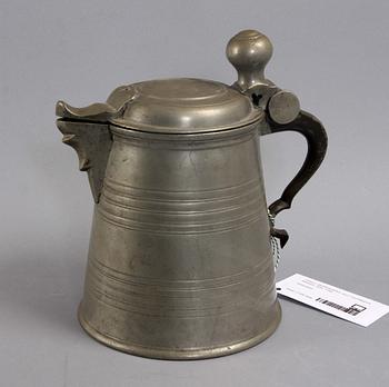 SKÄNKKANNA, tenn, Carl Magnus Reimers, Sala, 1786.