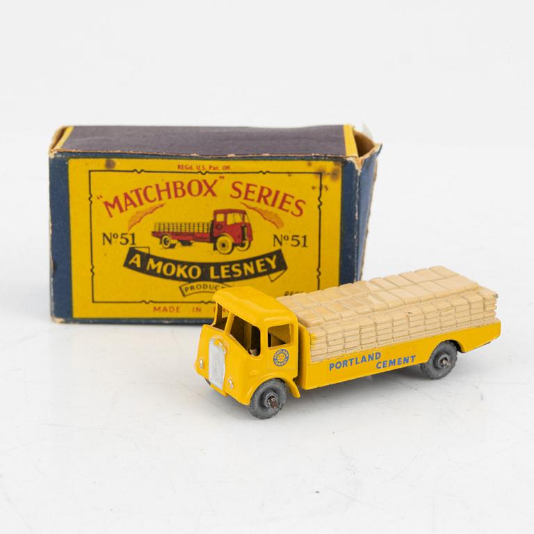 Twelv toy cars, mostly Lesney, England, second half of the 20th century.