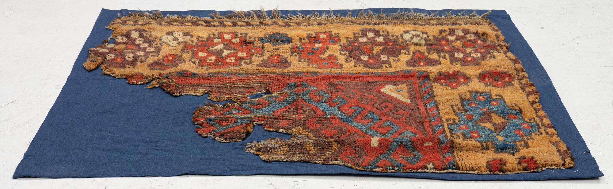 A 19th century Cappadocia fragment, c. 100 x 120 cm.