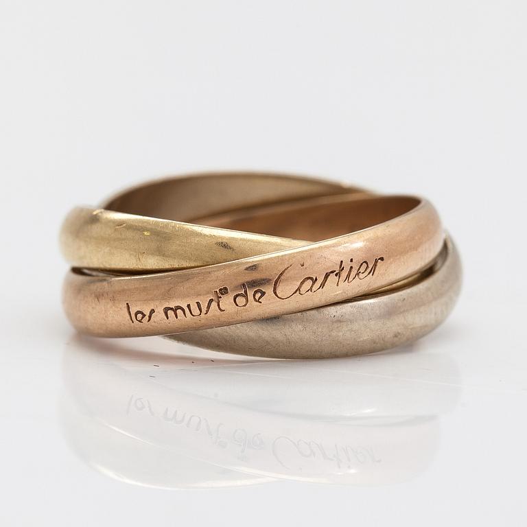 must de Cartier, Ring "Trinity", 18K guld.