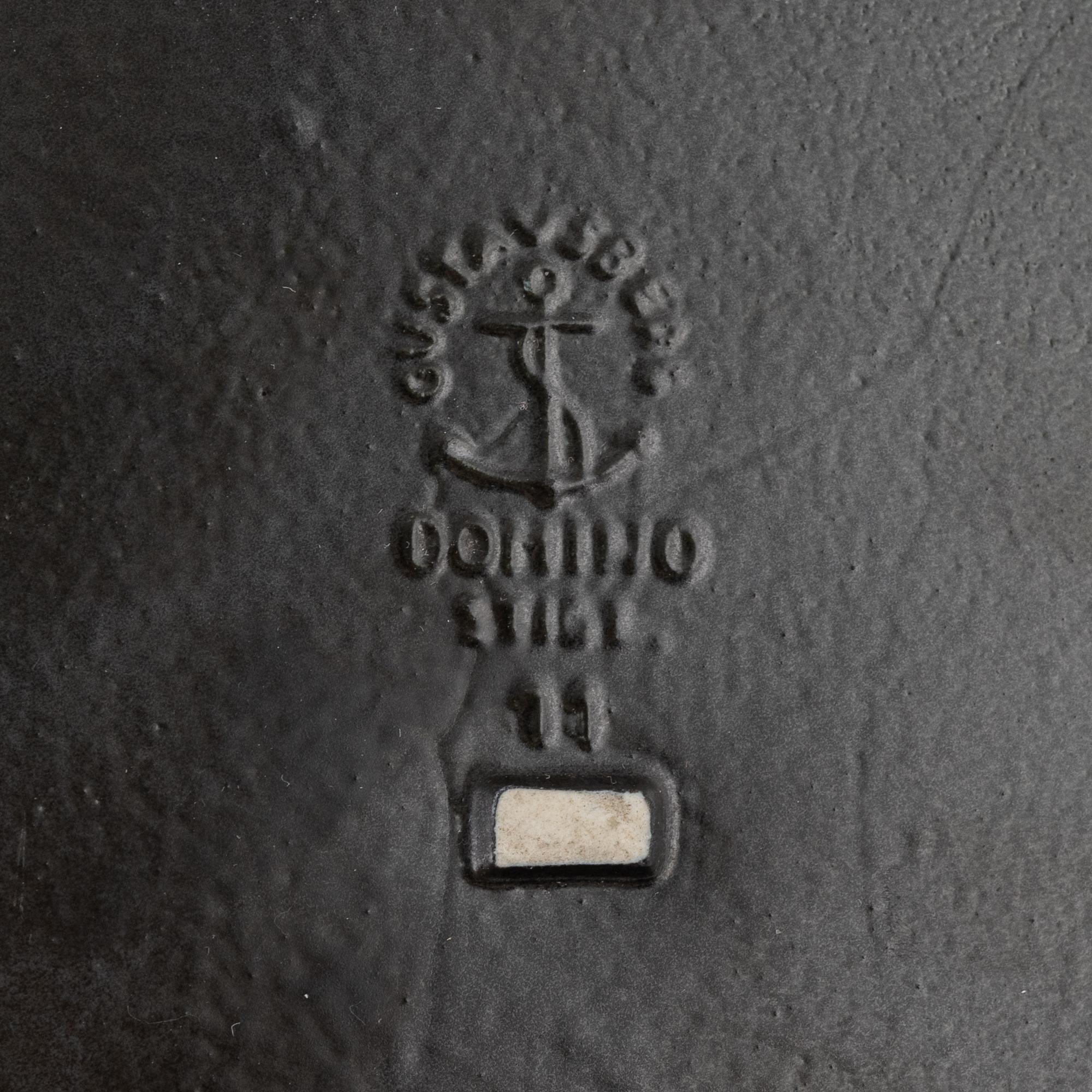 Stig Lindberg, 6 st, stengods, "Domino", Gustavsberg.