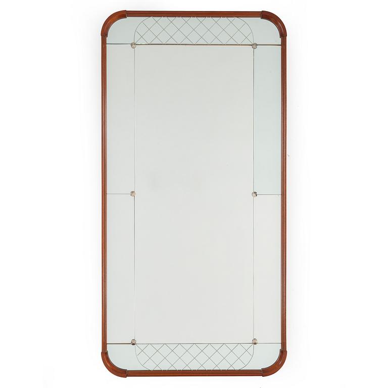 A mirror and table, Glas & Trä, Hovmantorp, 1950s.