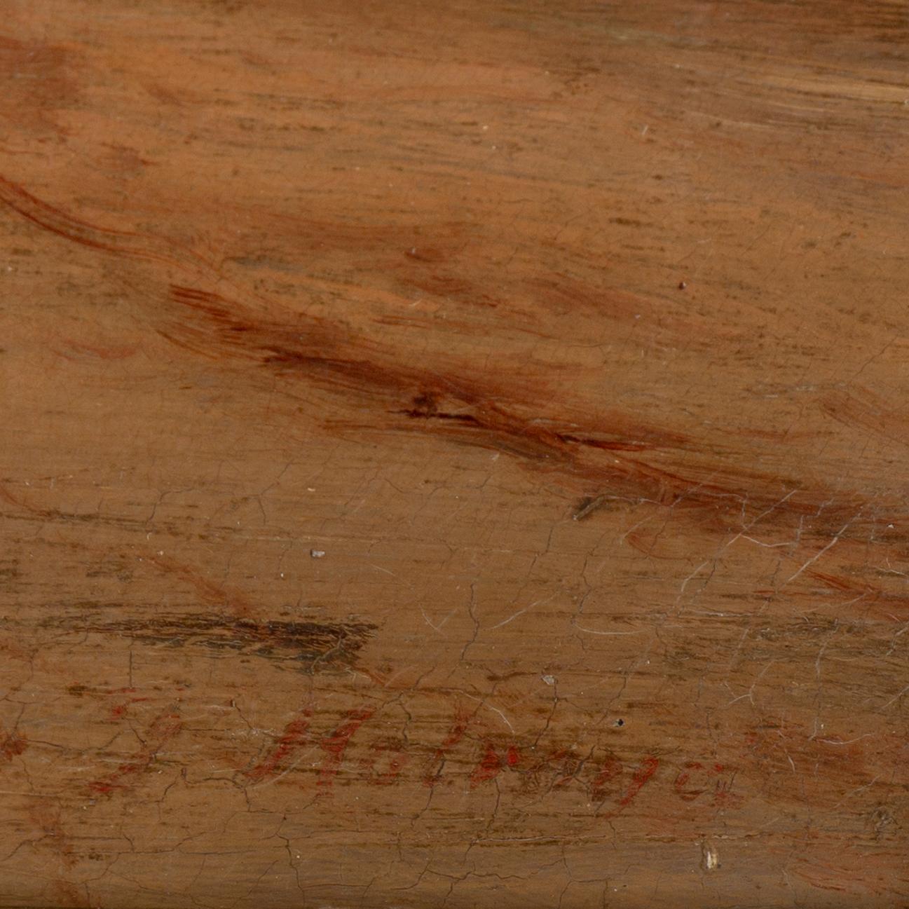 UNKNOWN ARTIST, 19th Century, oil on canvas, signed.