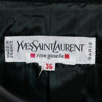 YVES SAINT LAURENT, tvådelad dräkt bestående av kavaj samt kjol.