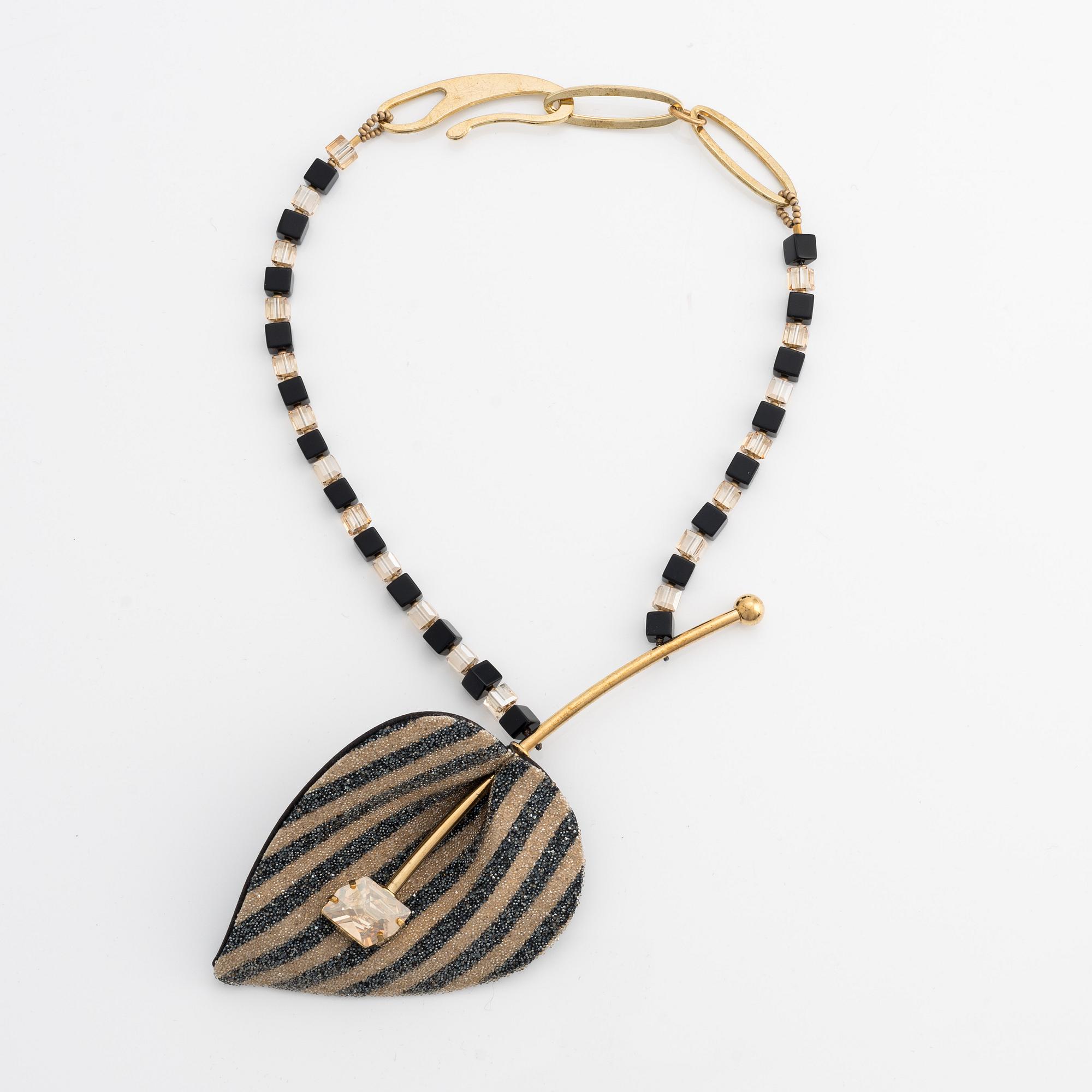 Giorgio Armani, necklace and brooch,