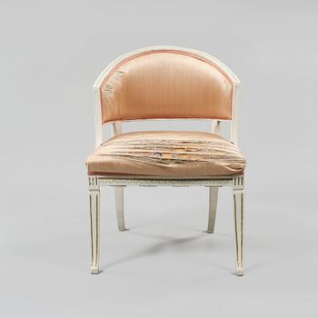 BALJFÅTÖLJ, 1800-talets första hälft.