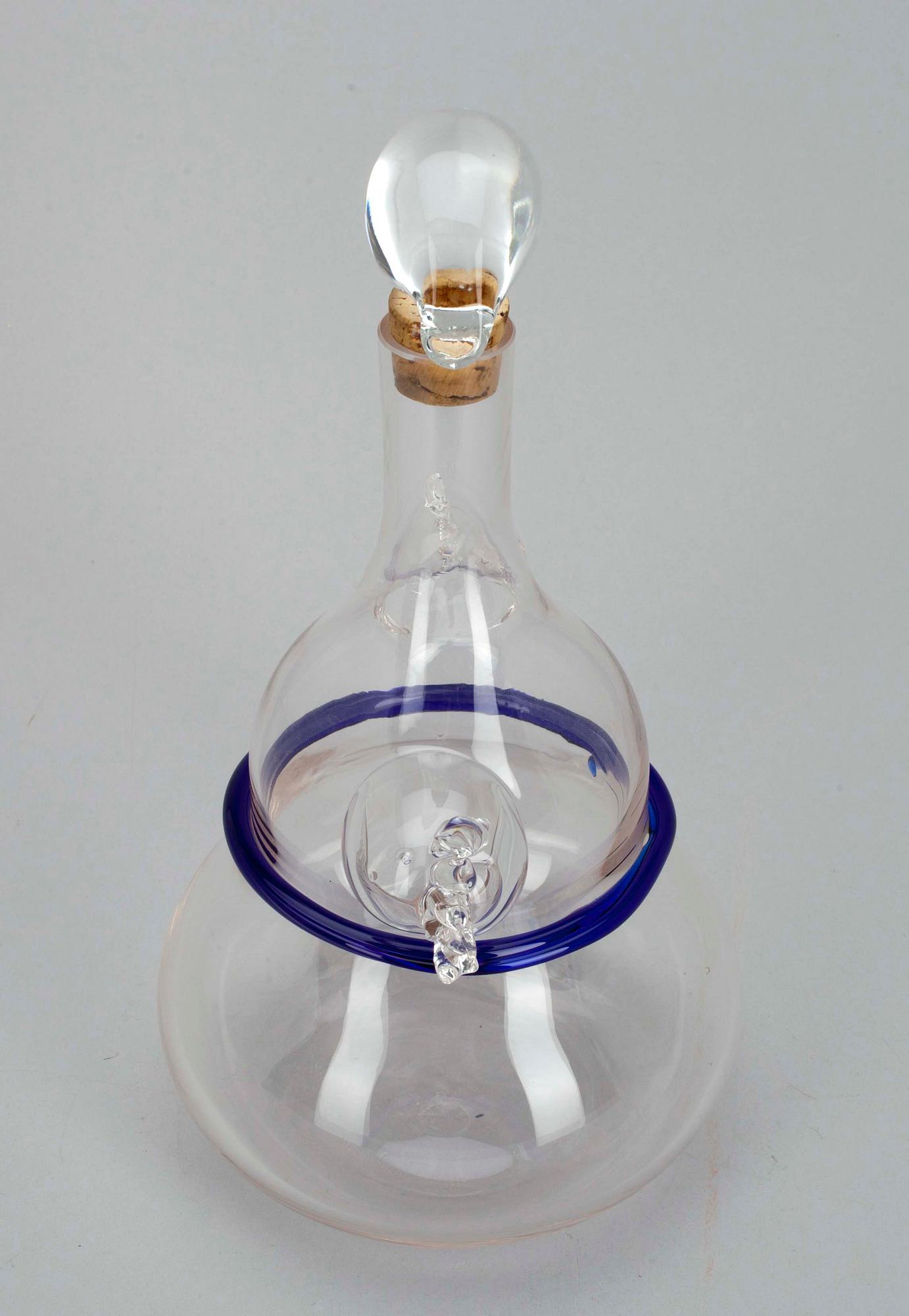 KARAFF, glas, "Art Josefina"  sign. Björn Weckström, Notsjö.