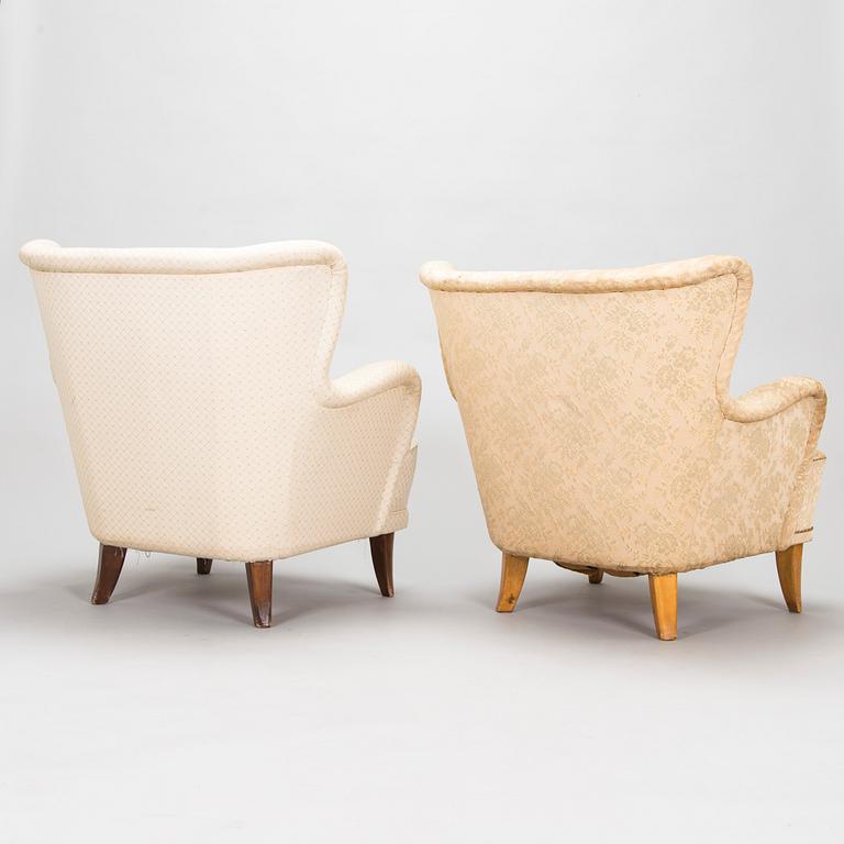 Ilmari Lappalainen, armchairs, 2 pcs, "Laila" Asko 1950s.