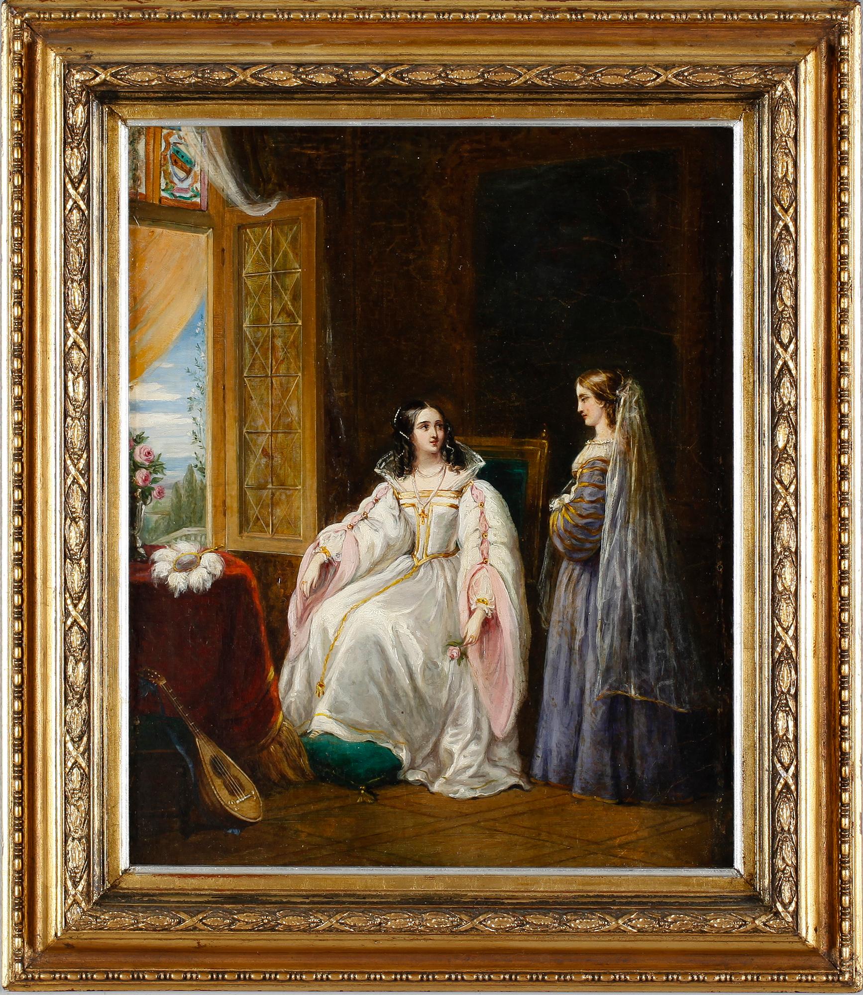 OKÄND KONSTNÄR, olja på duk, England, 1800-tal.