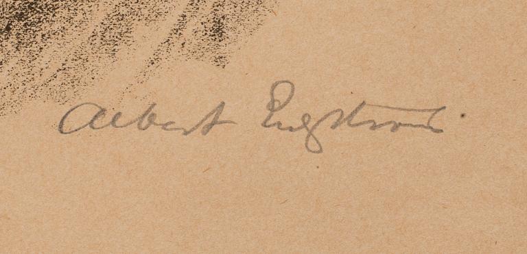 ALBERT ENGSTRÖM, 9 litografier, signerade ur mappen "Rospiggar".