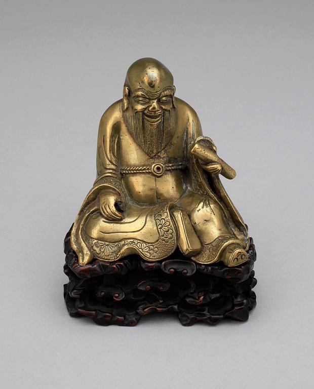 BUDDHA, mässing, Kina, sen Qing 1800/1900-tal.