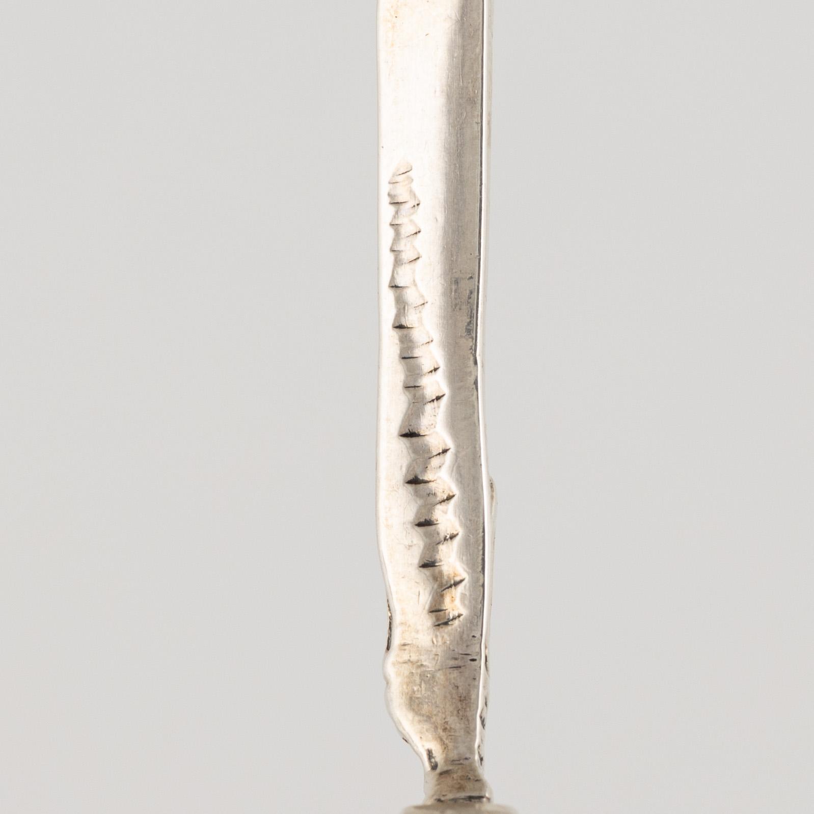 Two Silver Spoons, including Holland 1847.