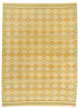 483. Barbro Nilsson, CARPET. "Spättan gul". Flat weave. 353,5 x 253 cm. Signed AB MMF BN.