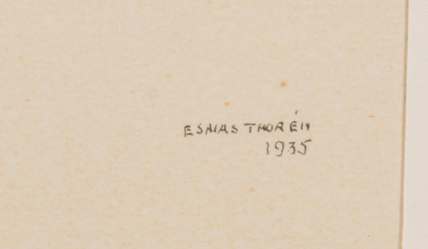 ESAIAS THORÉN, 3 kpl, litografeja, signeerattu ja päivätty E. Thorén 1935-38.