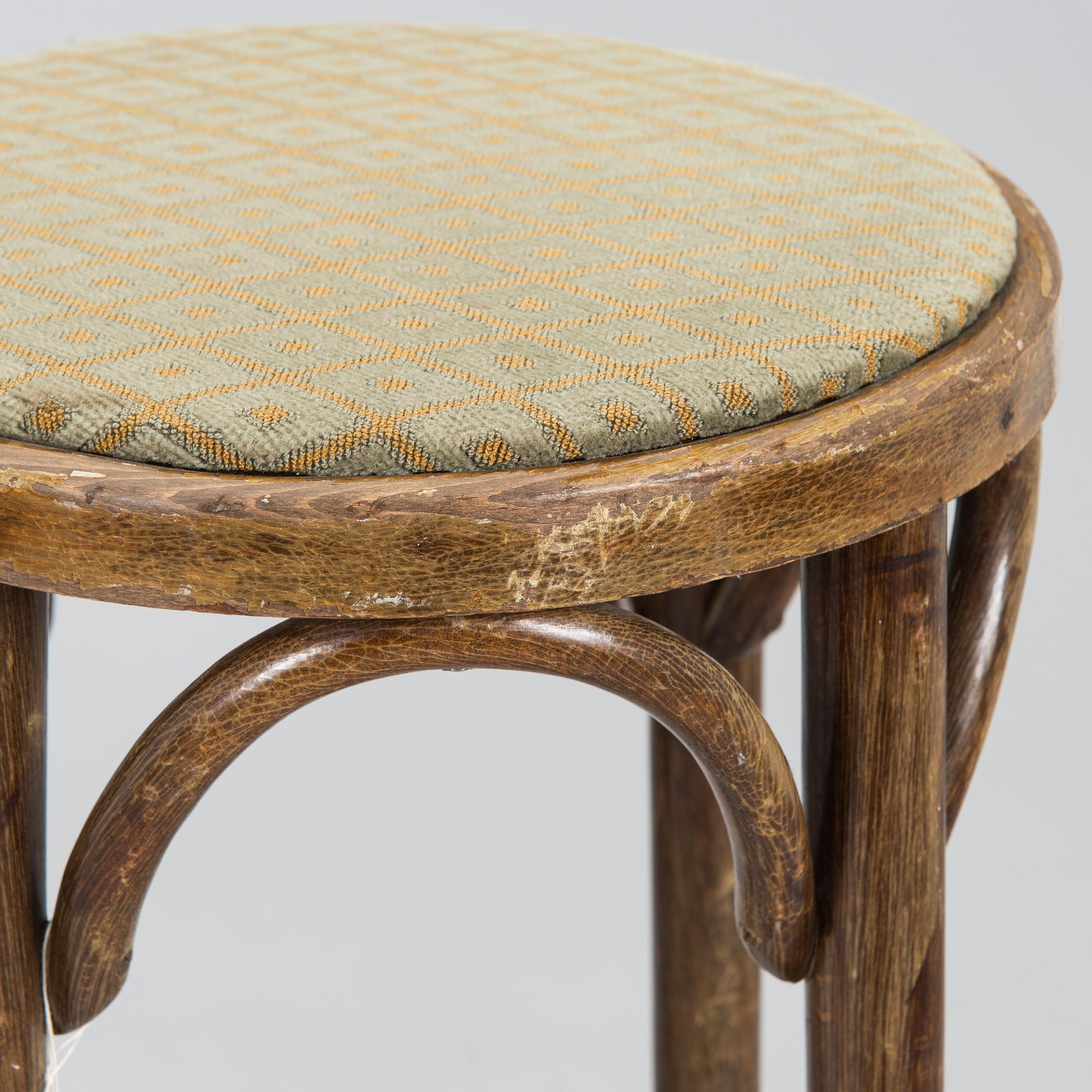 A pair of bar stools, Thonet, first half of the 20th century.