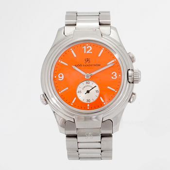 SJÖÖ SANDSTRÖM, Chronolink, Worldtimer UTC, "Racing", armbandsur, 40 mm,