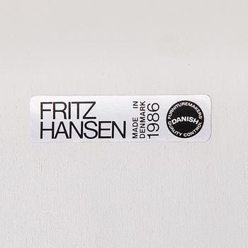 STOLAR, 4 ST, "Sjuan", Arne Jacobsen, Fritz Hansen, Danmark, 1980-tal.