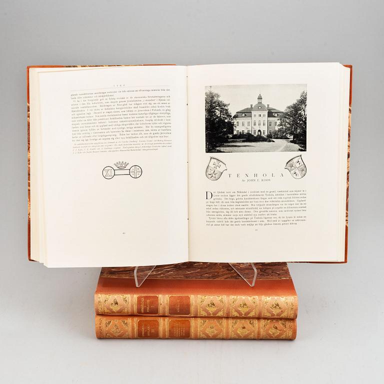A 3-volume book set "Herrgårdar i Finland" (Mansions in Finland), Söderström & C:o Förlagsaktiebolag, Helsinki 1928-30.