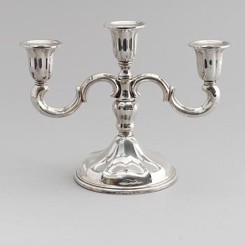 KANDELABER, silver, 1900-talets mitt.