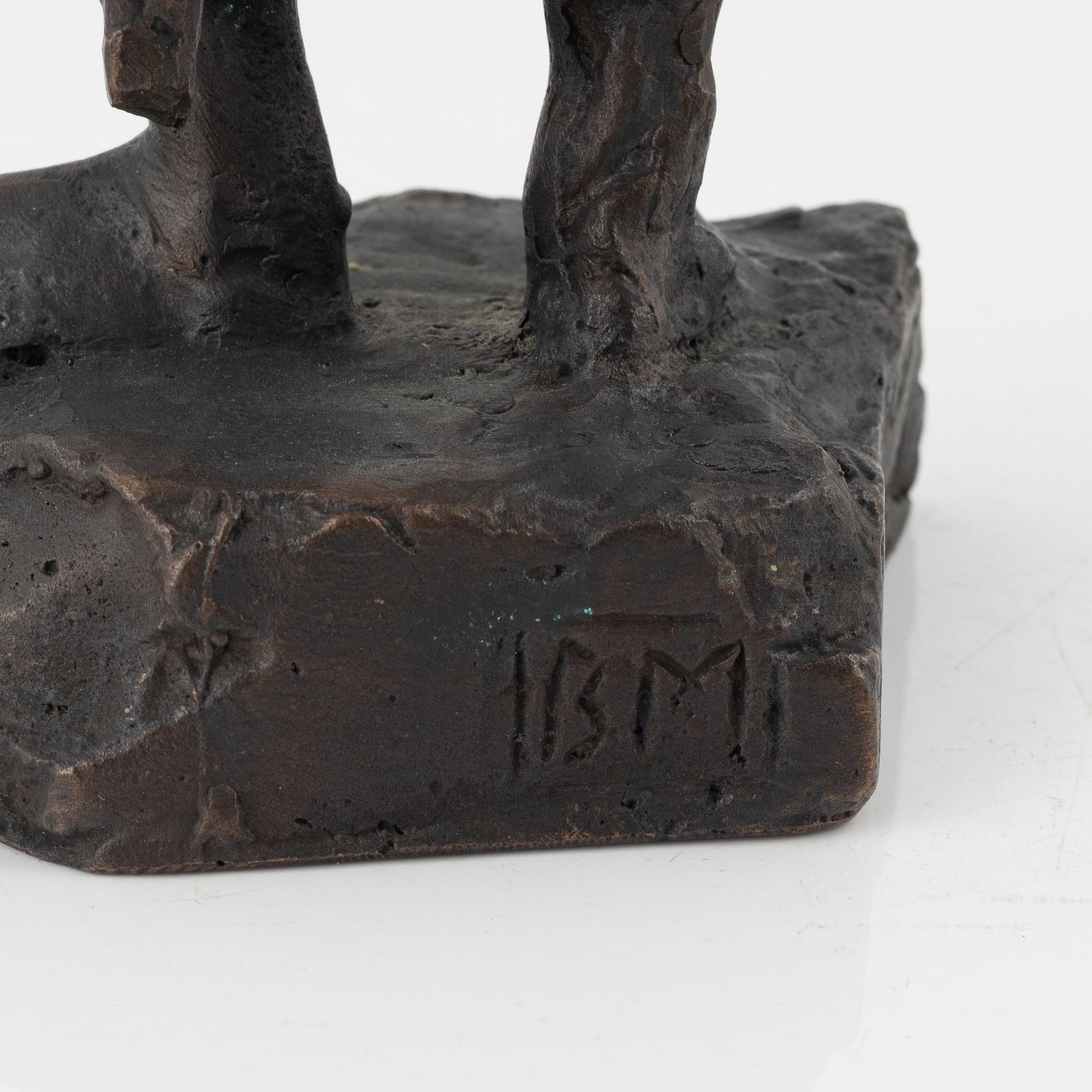 Bror Marklund, sculpture, signed,bronze, height 27 cm.