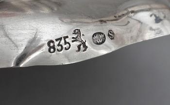 VASER, 3 st, silver, 1900-tal, silverhalt 830, 835.