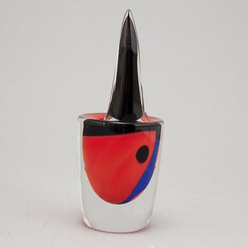 Erik Höglund, a glas sculpture/vase from Strömbergshyttan 1991.