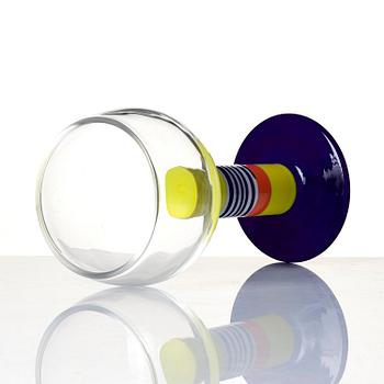 Gunnar Cyrén, a glass goblet "Popglas", Orrefors 1969.