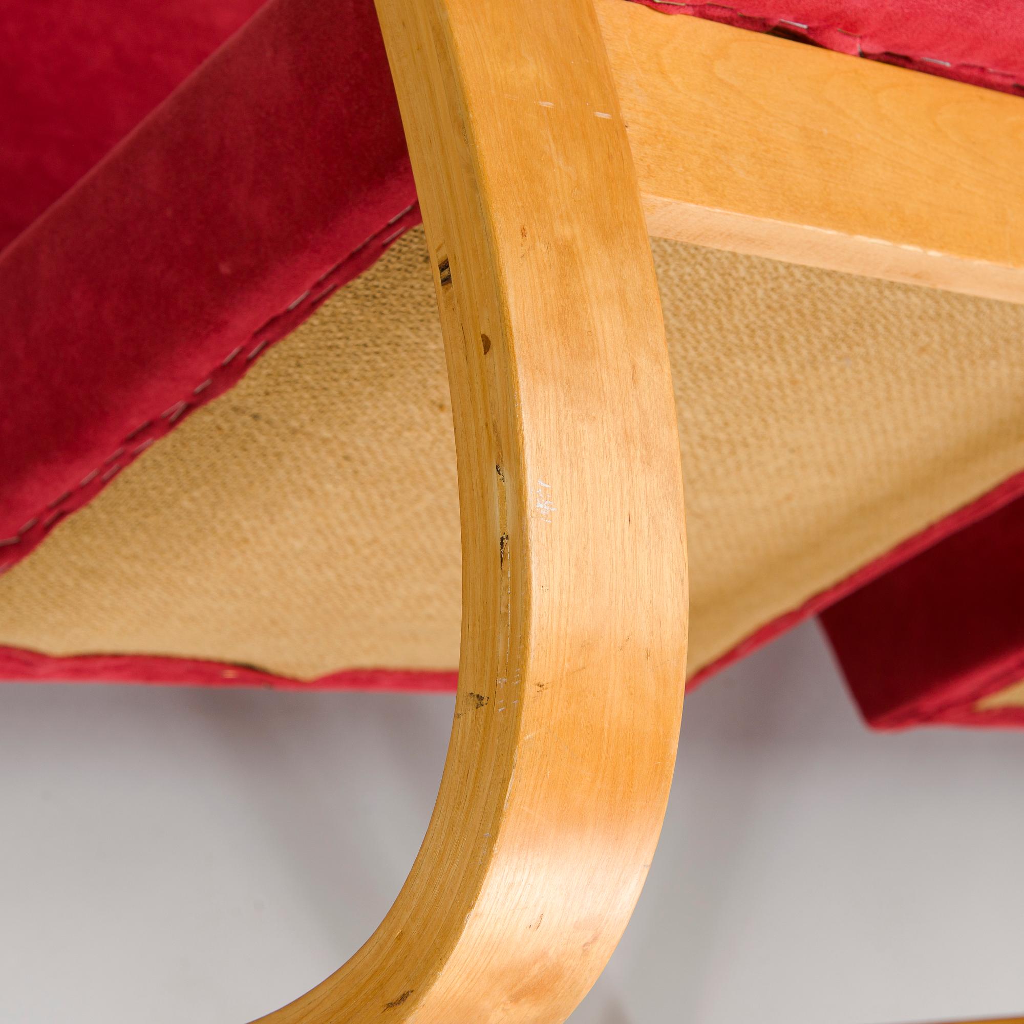 Alvar Aalto, nojatuolipari, malli 34 O.Y. Huonekalu- ja Rakennustyötehdas A.B. 1900-luvun puoliväli.