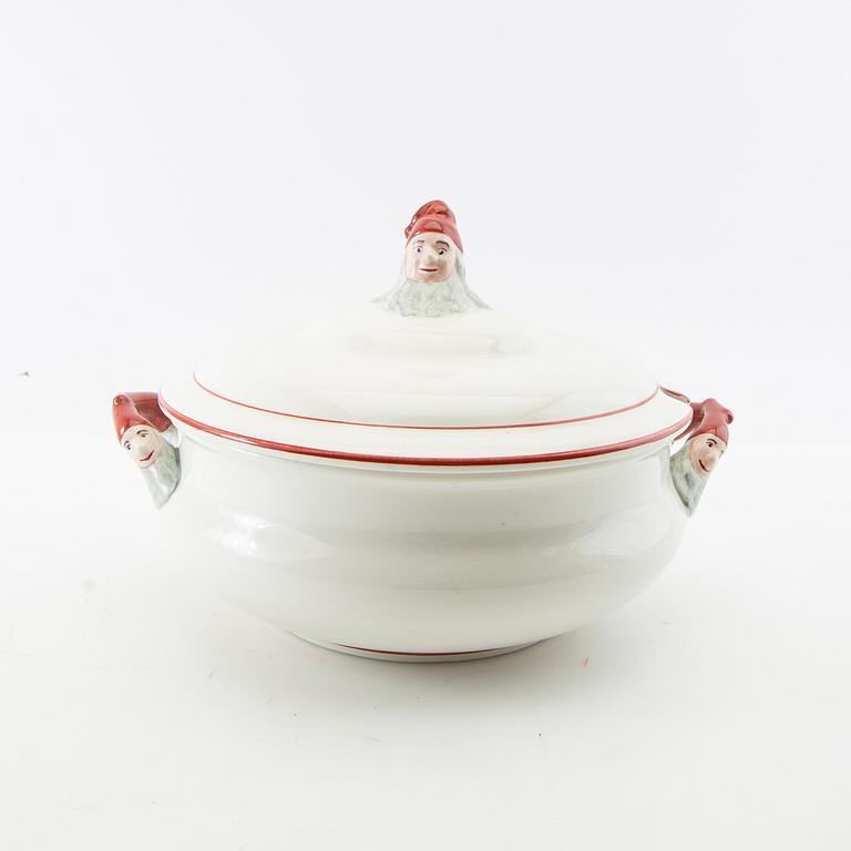 Covered bowl "Herrgårds-jul" Rörstrand porcelain.