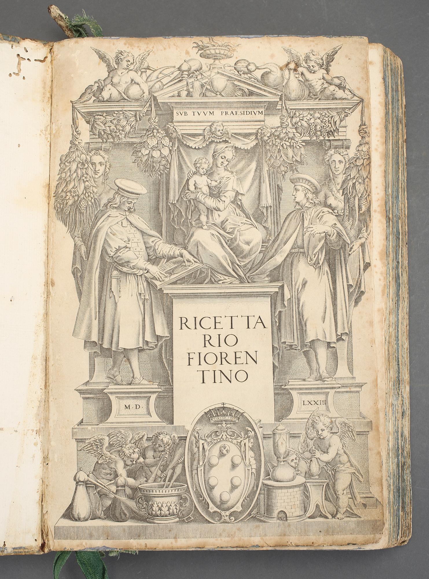 FIORENTINO RICETTARIO, Giunti, Florens 1573-74.