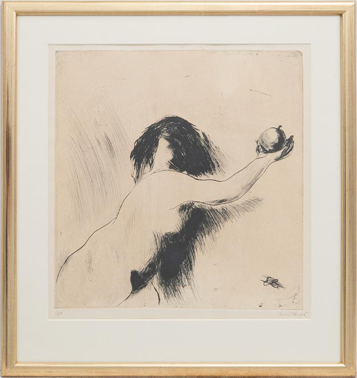 Evert Lundquist, Kvinna med äpple.