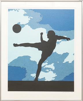 Vik Muniz, "The football player" 2013.