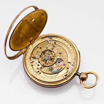 FICKUR, doublé, signerat Breguet & fils, Frankrike, 1800-talets andra hälft.