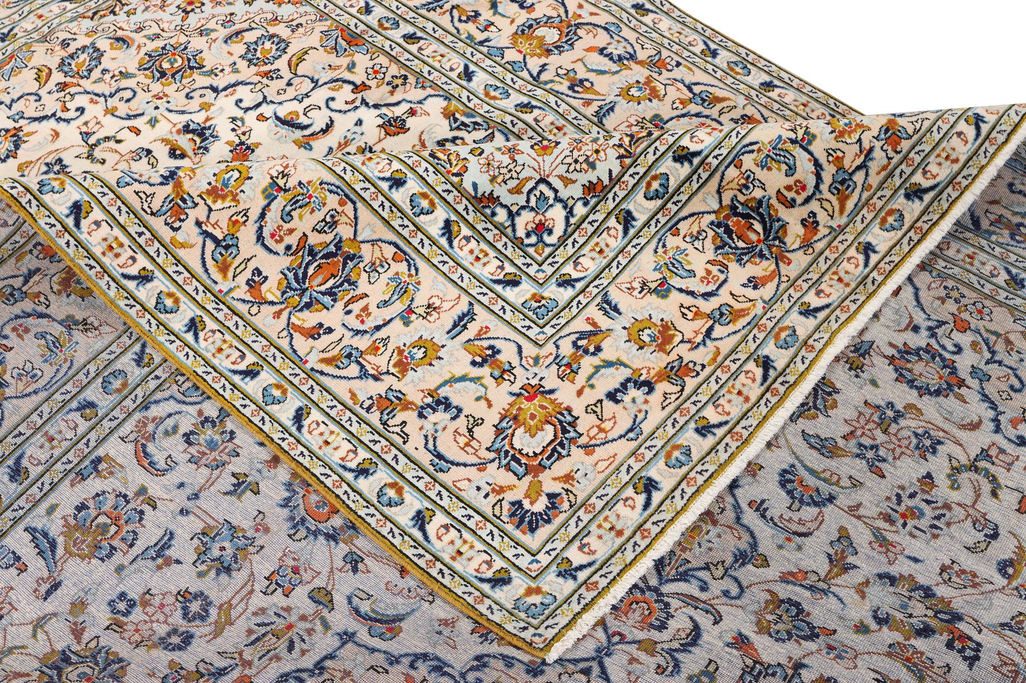 A Keshan carpet, c. 341 x 247 cm.