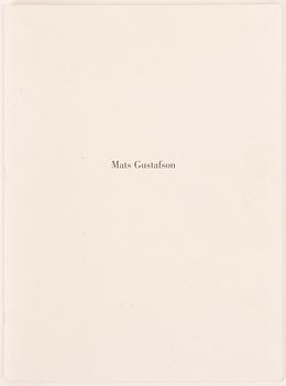 Mats Gustafson, "Watercolours", häfte utgivet av Galerie Bartsch & Chariau, München, 1993. Numrerad 293/600.