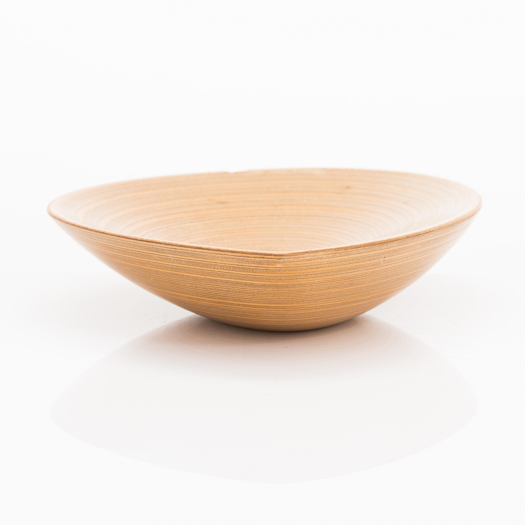 Tapio Wirkkala, A plywood dish signed TW.