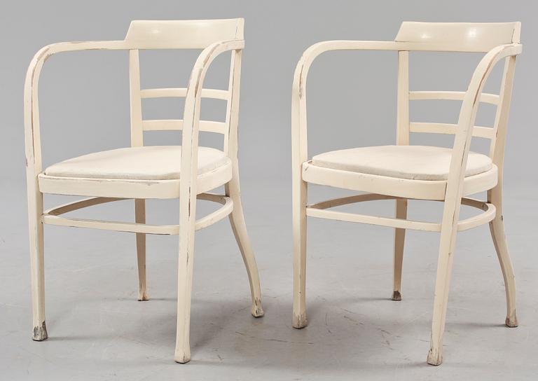 KARMSTOLAR, ett par, Thonet, jugend, 1900-talets första del.