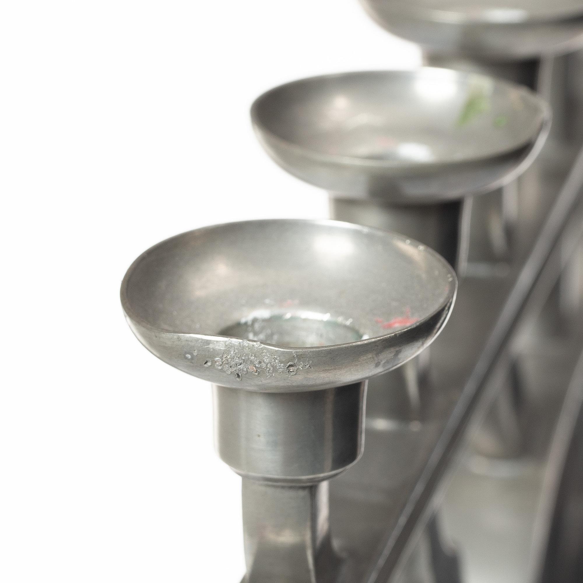 Astrid Aagesen, kandelaber, tenn, Helsingborg 1920/30-tal.