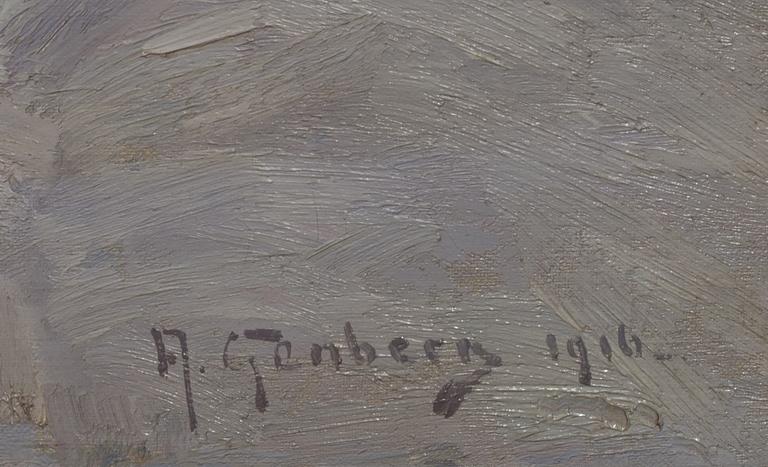 ANTON GENBERG, olja på duk, signerad o daterad 1906.