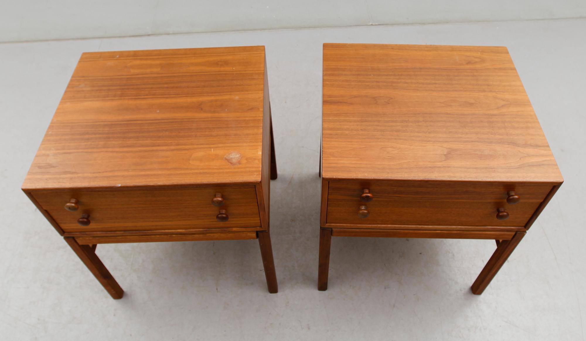 SÄNGBORD, 1 par, "Casino", Sven Engström & Gunnar Myrstrand, Tingströms.