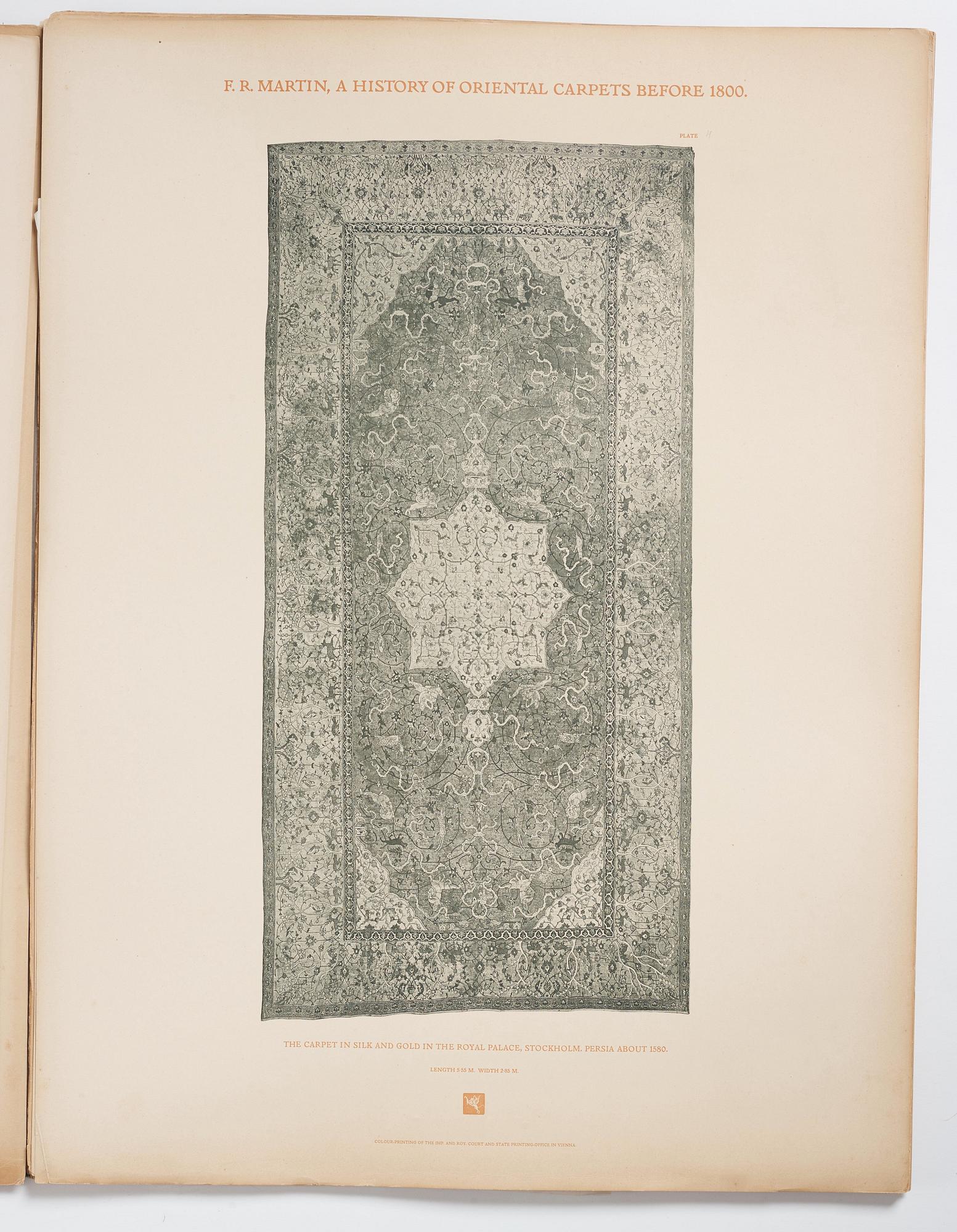 Fredrik Robert Martin: 'A History of Oriental Carpets before 1800,' Vienna, 1906.