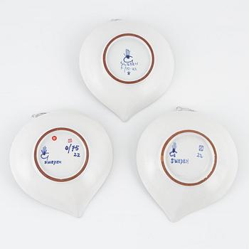 Stig Lindberg, three dishes, Gustavsbergs studio.