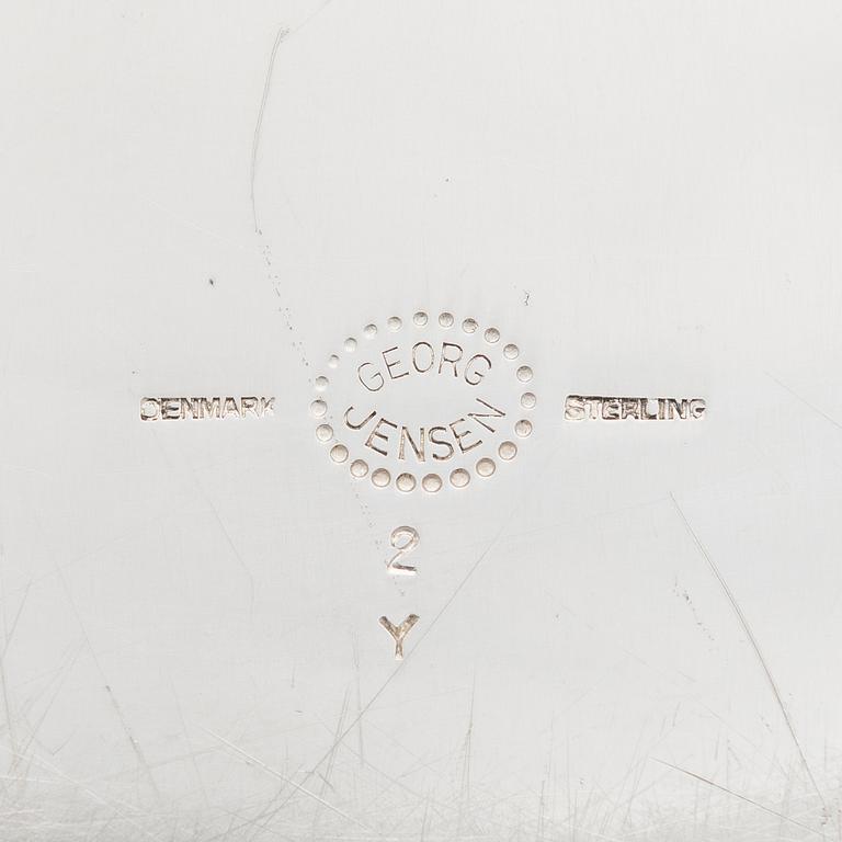 Georg Jensen, A sterling silver 'Blossom' tray, design nr. 2Y. Copenhagen, mid-20th century.