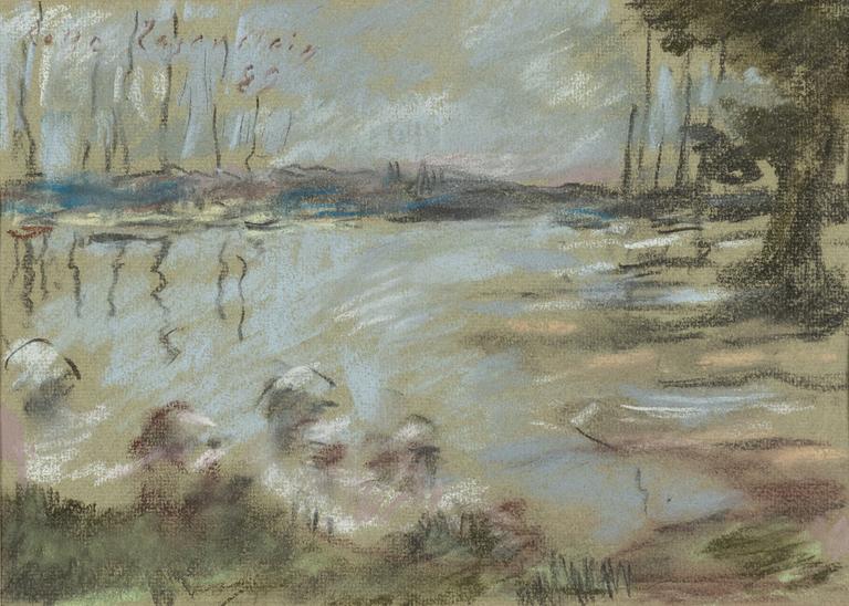 Lotte Laserstein, Lakeside landscape.