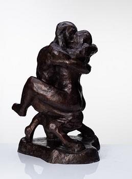 Gudmar Olovson, sculpture. Signed. Numbered. Foundry mark. Bronze, height 61 cm, length 46 cm.