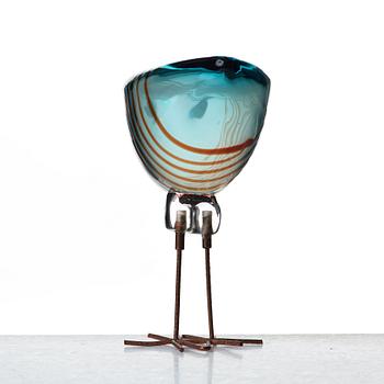 Alessandro Pianon, a "Pulcino" glass bird, Vistosi, Italy 1960's.