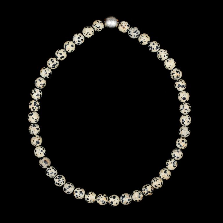 COLLIER, 3st samt lås, 18k guld samt vitguld, Ole Lynggaard, 1900-talets slut.